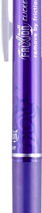 Pilot FriXion Clicker Kuglepen - Violet med Visker Tilbud!