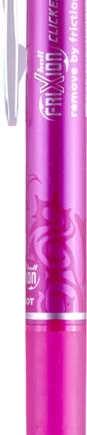 Lyserød FriXion Clicker Kuglepen - Skriv og Slet!