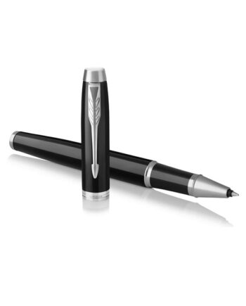 Elegant Sort Parker Kuglepen med Krom - Perfekt Gave!