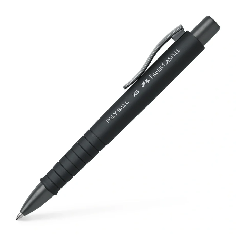 Ergonomisk Sort Kuglepen fra Faber-Castell - Black Friday!