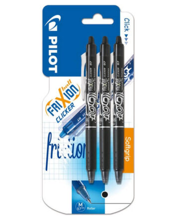 Pilot Frixion Udviskbar Kuglepen – 12 Stk. Sort Tilbud!