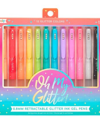 Multifarvet Gel Glitter Kuglepen fra Ooly - Fantastisk Tilbud!