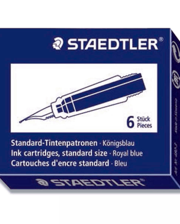 STAEDTLER blækpatroner - 6 blå refills til super tilbud!