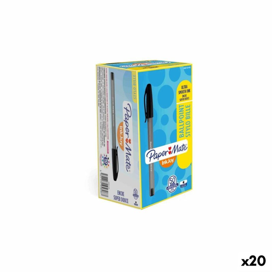 Salg: 36 Ergonomiske Sorte Kuglepenne fra Inkjoy