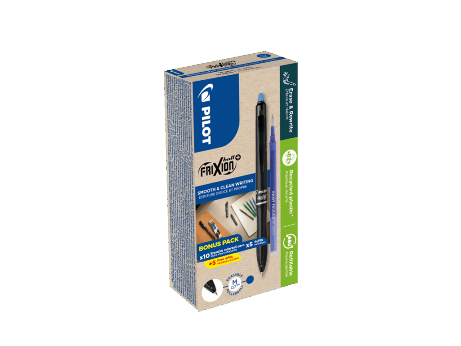 Pilot FriXion Ball Plus Blå Kuglepen - Skriv & Slet!