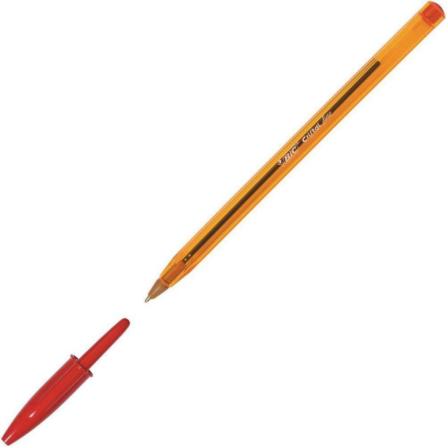 Bic Cristal Fine Røde Kuglepenne - 50 stk. til Kontoret