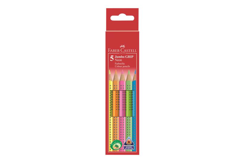 Faber Castell Jumbo Grip Farvet Blyant Assorterede Farver Pakke Med - Faber-castell Pencil - 4005401109945