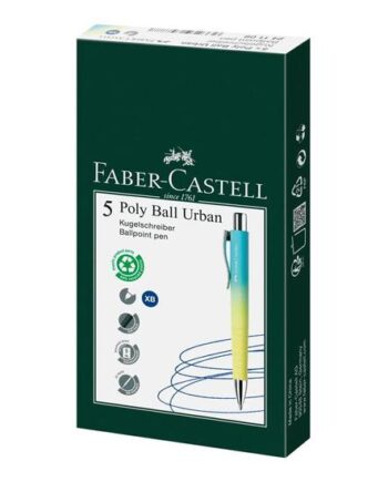 Faber Castell Poly Ball Urban Kuglepen Blå Pakke Med - Faber-castell Pencil  - 6933256658760