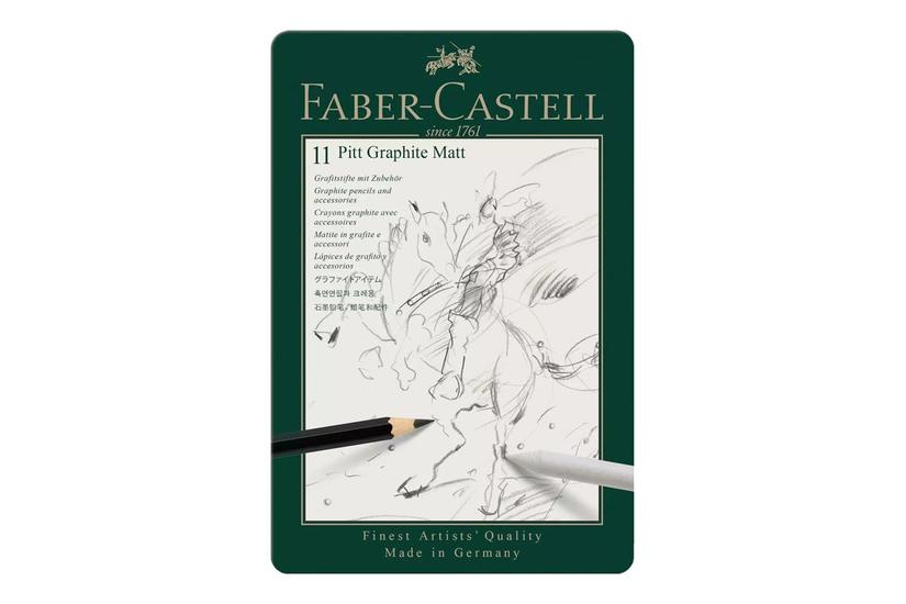 Faber Castell Pitt Graphite Matt Blyant 10b 12b 14b Pakke Med - Faber-castell Pencil - 4005401152200