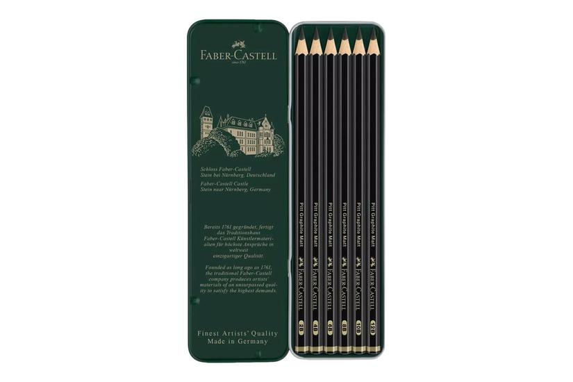 Faber Castell Pitt Graphite Matt Blyant 10b 12b Pakke Med - Faber-castell Pencil - 4005401152071