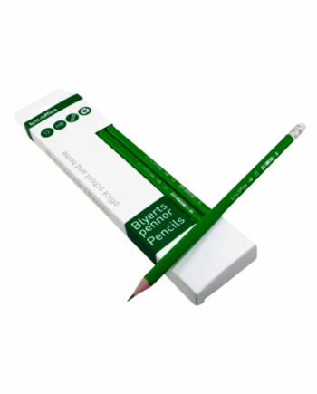 Grøn Blyant Skoleblyant Med Viskelæder - Skoletid.nu Pencil