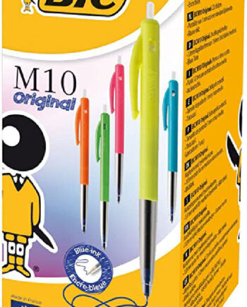 Bic Kuglepen M10 Original Trykmekanisme 0mm Assorteret Farver Stk - Pencil  - 3086123258488