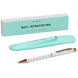 Pen & Case Busy Introverting - Yes Studio Pencil  - 5055923746516